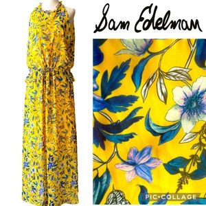 SAM EDELMAN Flowy Floral Yellow Dress